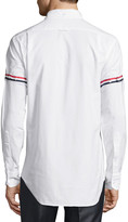 Thumbnail for your product : Thom Browne Classic Arm-Stripe Long-Sleeve Oxford Shirt