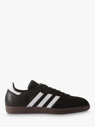 black suede samba trainers