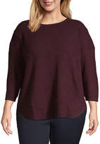 Thumbnail for your product : A.N.A Womens Curved Hem Sweater - Plus