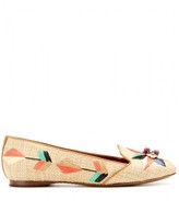 Thumbnail for your product : Tory Burch Geraldine raffia slippers