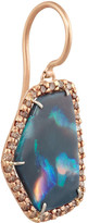 Thumbnail for your product : Kimberly 18-karat rose gold, opal and diamond earrings