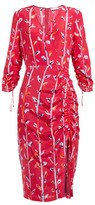 Thumbnail for your product : Altuzarra Oriana Floral-print Silk Dress - Pink Multi