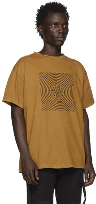 Vyner Articles Tan Distressed Trance Vision T-Shirt