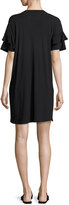 Thumbnail for your product : Current/Elliott The Ruffle Roadie T-Shirt Dress