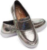 Thumbnail for your product : Toms Gunmetal Leather Women's Altair Slip Ons