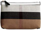 Thumbnail for your product : Burberry medium check zip pouch
