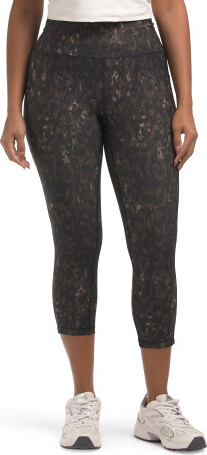 TJMAXX Cheetah Print Capris With Pockets, Spandex/Polyester