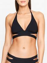 Thumbnail for your product : Seafolly Active Halter Wrap Front Bikini Top - Black