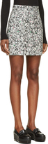 Thumbnail for your product : Proenza Schouler Grey Abstract Print Mini Skirt