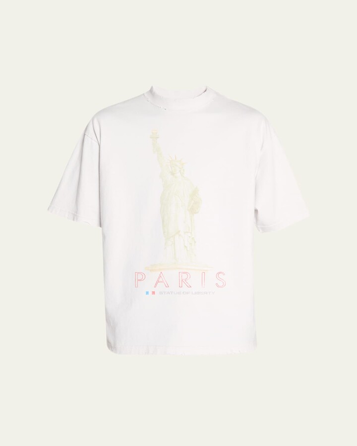 Balenciaga Men's Paris Liberty Medium-Fit T-Shirt