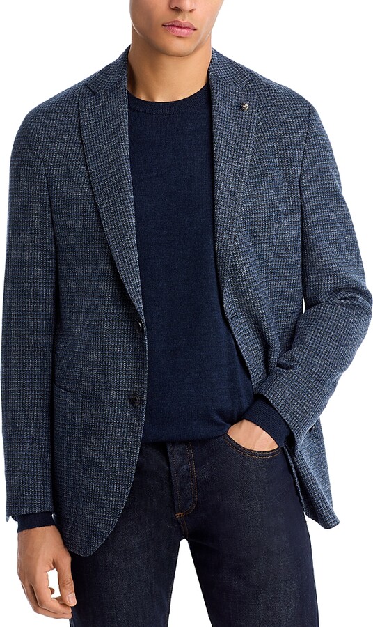 Jack Victor Hampton Textured Jersey Regular Fit Unstructured Sport Coat