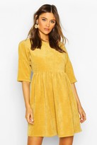 Thumbnail for your product : boohoo Cord Smock Dress