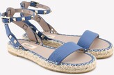 Thumbnail for your product : Valentino Rockstud Wraparound Espadrille Sandals