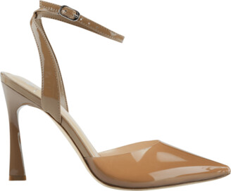 Marc Fisher Sereno Leather Ankle-Strap Pumps