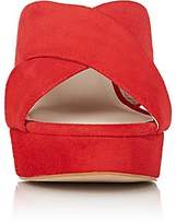 Thumbnail for your product : Barneys New York WOMEN'S ANDREA SUEDE PLATFORM SANDALS