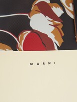 Thumbnail for your product : Marni North-south Floral-print Pvc Tote Bag - Black White