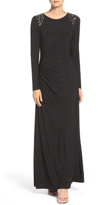 Vince Camuto Women's Embellished Jersey Gown