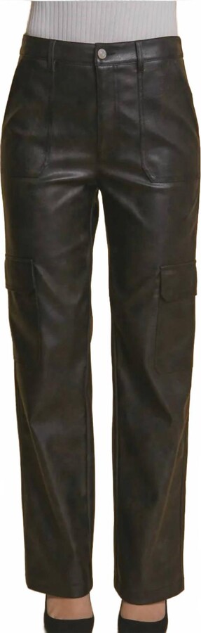 Love Tree Stuck In The 90S Leather Pants In Black