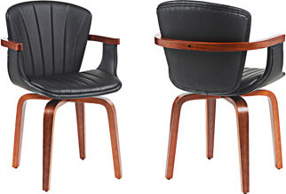 George Oliver Upholstered Swivel Accent Chair Dining Chairs (Set Of 2)