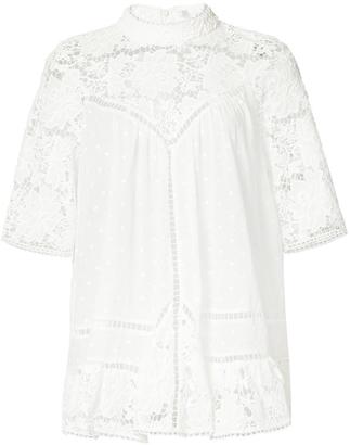 Zimmermann embroidered detail blouse - women - Cotton - S