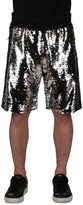 Thumbnail for your product : Golden Goose Silver-tone Cotton Shorts