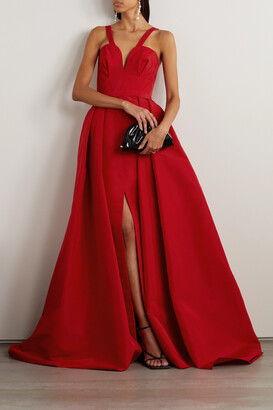 Womens Clothing Dresses Formal dresses and evening gowns Carolina Herrera Back Bow Silk Gown in Red 