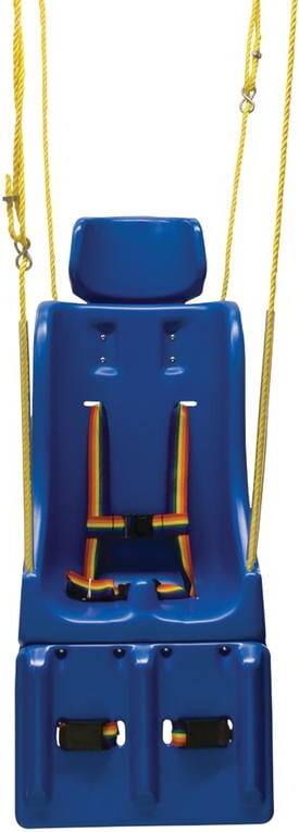 Skillbuilders Full Support Swing Seat with Pommel, Head And Leg Rest, Medium (Teenager), with Chain