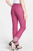 Thumbnail for your product : Lafayette 148 New York Cuffed Colored Stretch Denim Crop Jeans