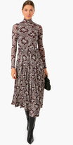 Thumbnail for your product : Rebecca Taylor Rochelle Fleur Pleated Mock Neck Dress