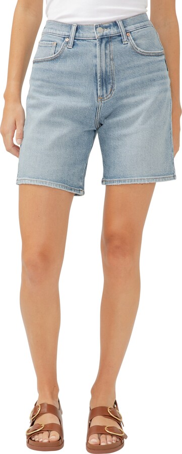 Silver Jeans Co. High Waist Long Denim Shorts