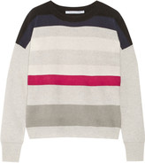 Thumbnail for your product : Diane von Furstenberg Shell striped cashmere sweater