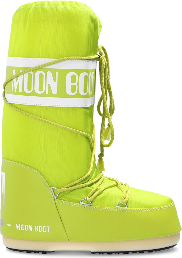 Moon Boot 'Nylon' Snow Boots - Green - ShopStyle