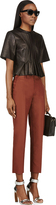 Thumbnail for your product : Marc Jacobs Brown Cropped Slim Trouserse