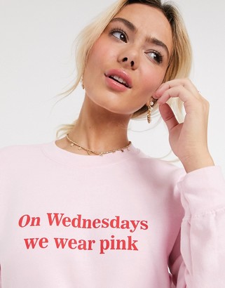 Skinnydip x Mean Girls relaxed sweatshirt with wednesday print