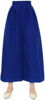 Thumbnail for your product : DELPOZO Wide & Cropped Cotton Crepe Pants