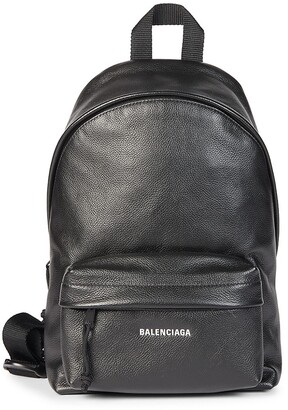 Balenciaga Grained Leather Sling Backpack - ShopStyle