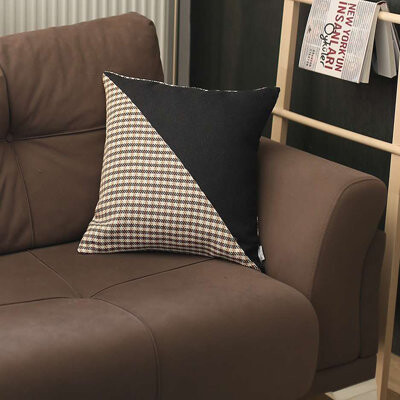 Mike&Co. New York Boho-Chic Decorative Houndstooth Jacquard Pillow Cover