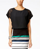 Thumbnail for your product : Joseph A Lace-Shoulder Popover Top