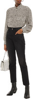Thumbnail for your product : Frame Heritage Sylvie Distressed High-rise Straight-leg Jeans
