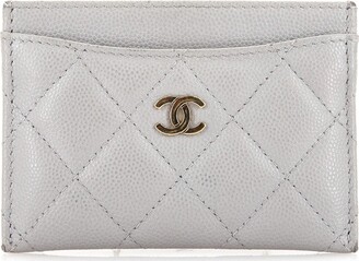 Chanel Timeless card holder Silvery Leather ref.943907 - Joli Closet
