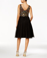 Thumbnail for your product : Adrianna Papell Embellished Tulle A-Line Dress