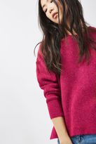 Thumbnail for your product : Topshop Pointelle rib crew neck jumper