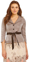 Thumbnail for your product : Adrianna Papell Double Tier Shimmer Jacket