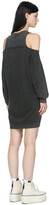 Thumbnail for your product : R 13 Black Hybrid Sweatshirt Dress