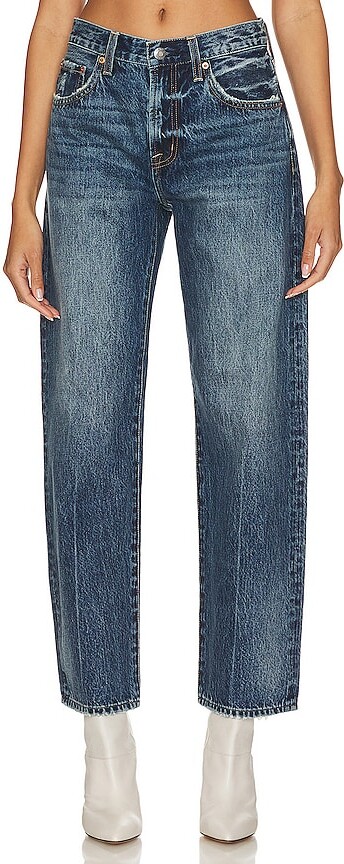 Pistola Denim Lexi Mid Rise Relaxed Straight Jeans