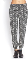 Thumbnail for your product : Forever 21 Abstract Geo Woven Joggers