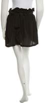 Thumbnail for your product : Etoile Isabel Marant Belted Silk Mini Skirt