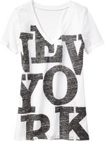 Thumbnail for your product : Old Navy Women's Reverse Graphic V-Neck Tees