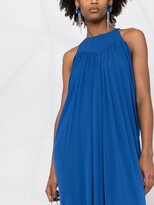 Thumbnail for your product : Alberta Ferretti Pleated Sleeveless Maxi Dress