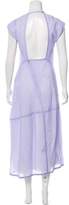 Thumbnail for your product : Victoria Beckham Asymmetrical Cap Sleeve Maxi Dress w/ Tags